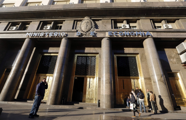 The Economy Ministry building is seen in Buenos Aire