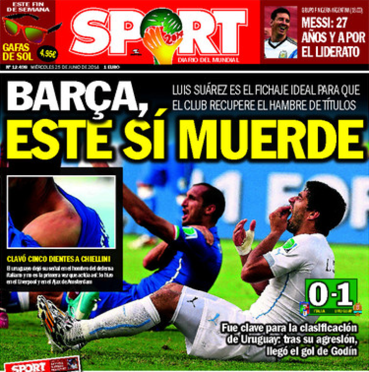 Sport front page