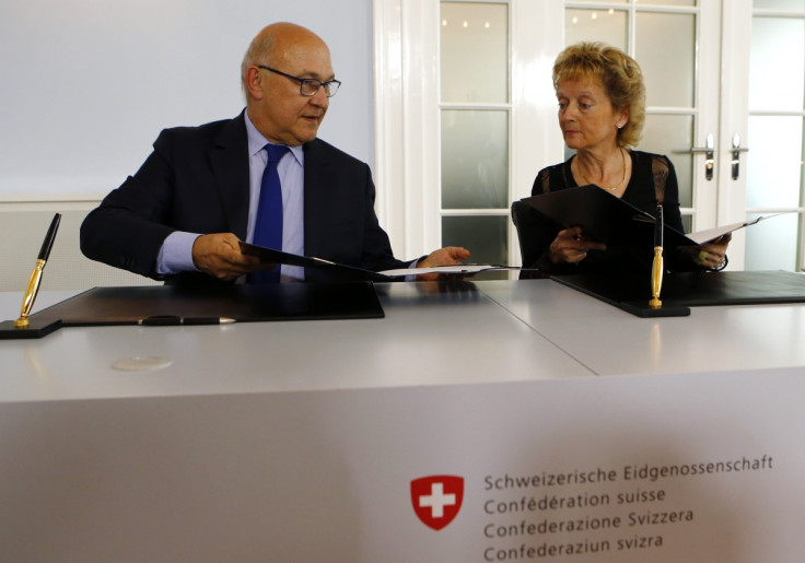 Michel Sapin and Eveline Widmer-Schlumpf