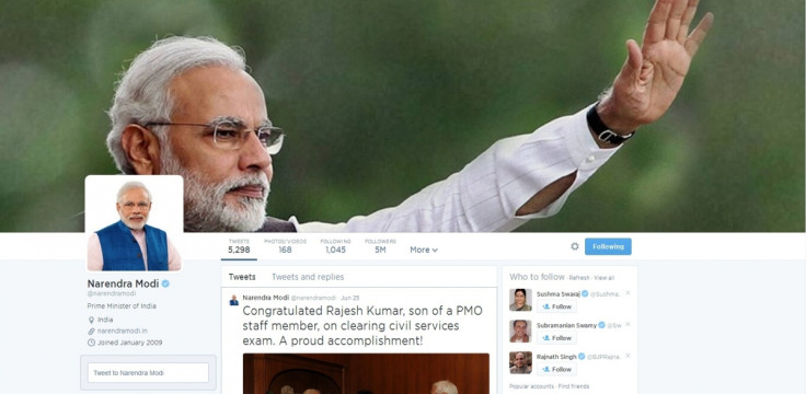 Narendra Modi on Twitter