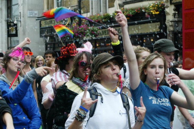 housands of people take part in the week-long festival of Pride In London, a celebration of the lesbian, gay, bisexual and transgender (LGBT ) community