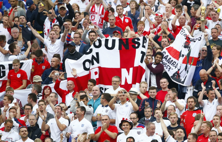 England Fan ear Bitten