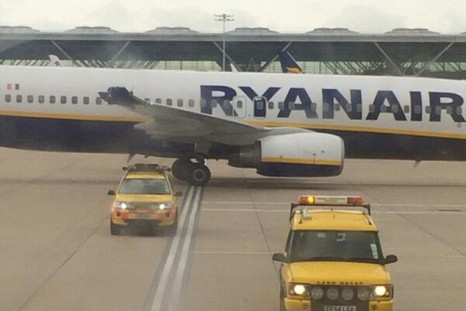 Collision caused severe damage to the wing tip of one of the Ryanair planes.