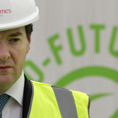 George Osborne hard hat