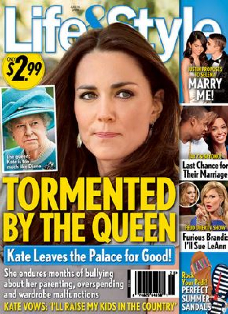 Life & Style claims Kate was criticised by the Queen over renovations to the Anmer Hall property in Norfolk.