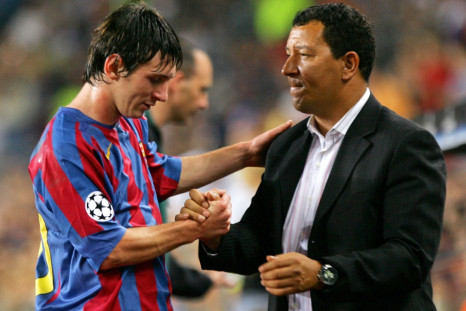 Henk ten Cate and Lionel Messi