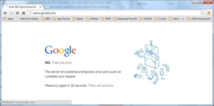 Gmail is Down in UK and France