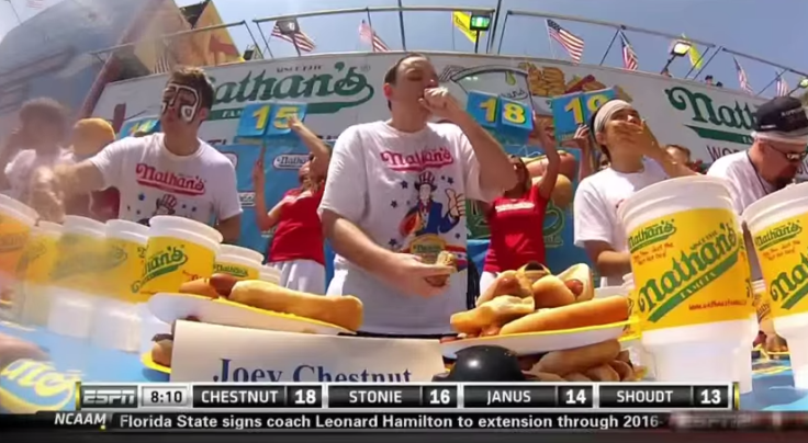 hot dog eating contest