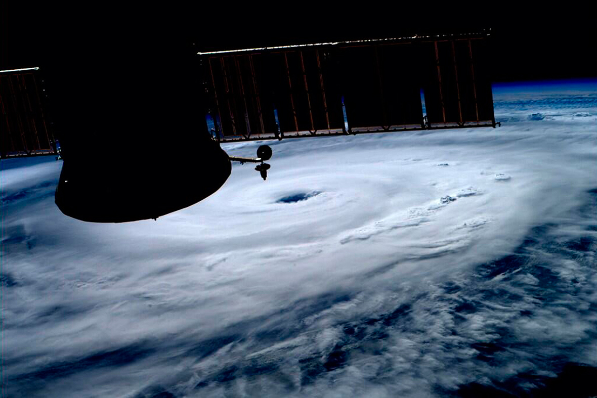 hurricane arthur space