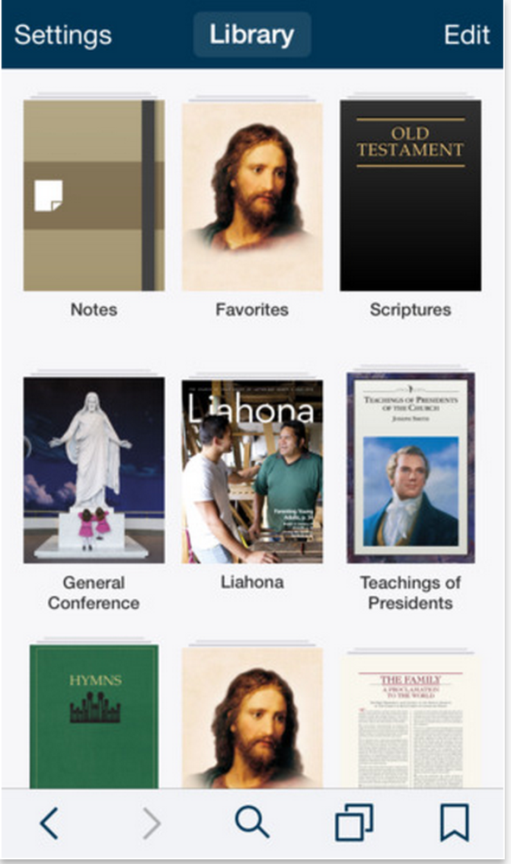 The Gospel Library Book of Mormon App