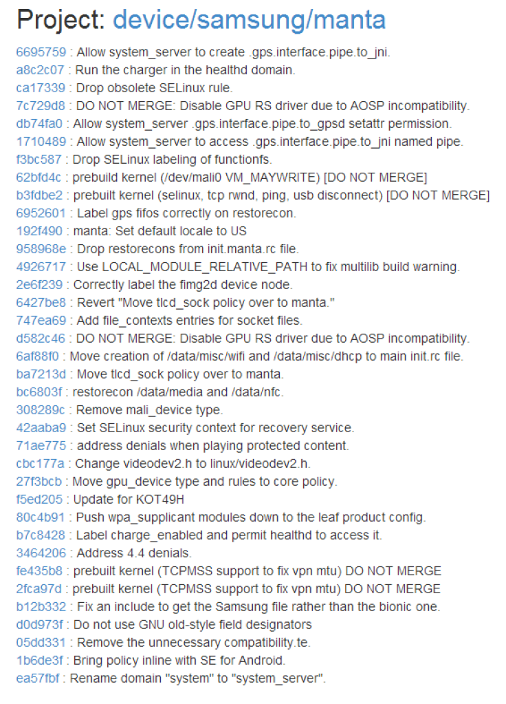New Developer Changelog Reveals AOSP Changes from Android 4.4.2 (KOT49H) to L Developer Preview (LPV79)