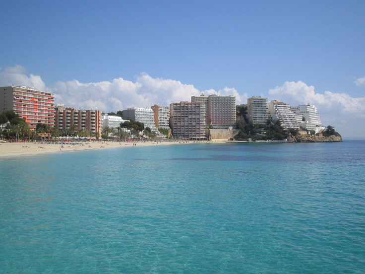 The seaside resort of Magaluf in Spain