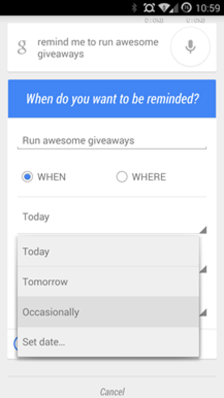 New Google Now 'Occasional Reminder' Feature Set to Roll Out