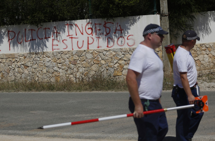 Praia da Luz locals have daubed graffiti against police searching for Madeleine McCann