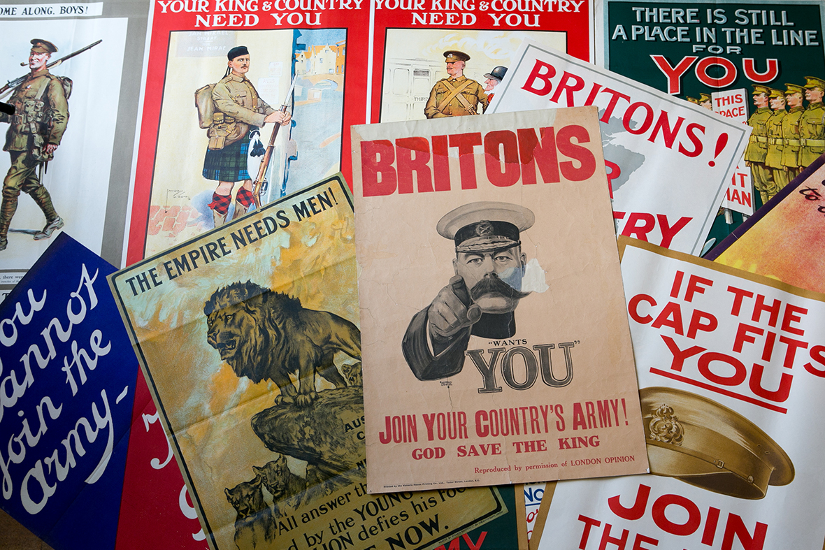 World War One recruitment posters