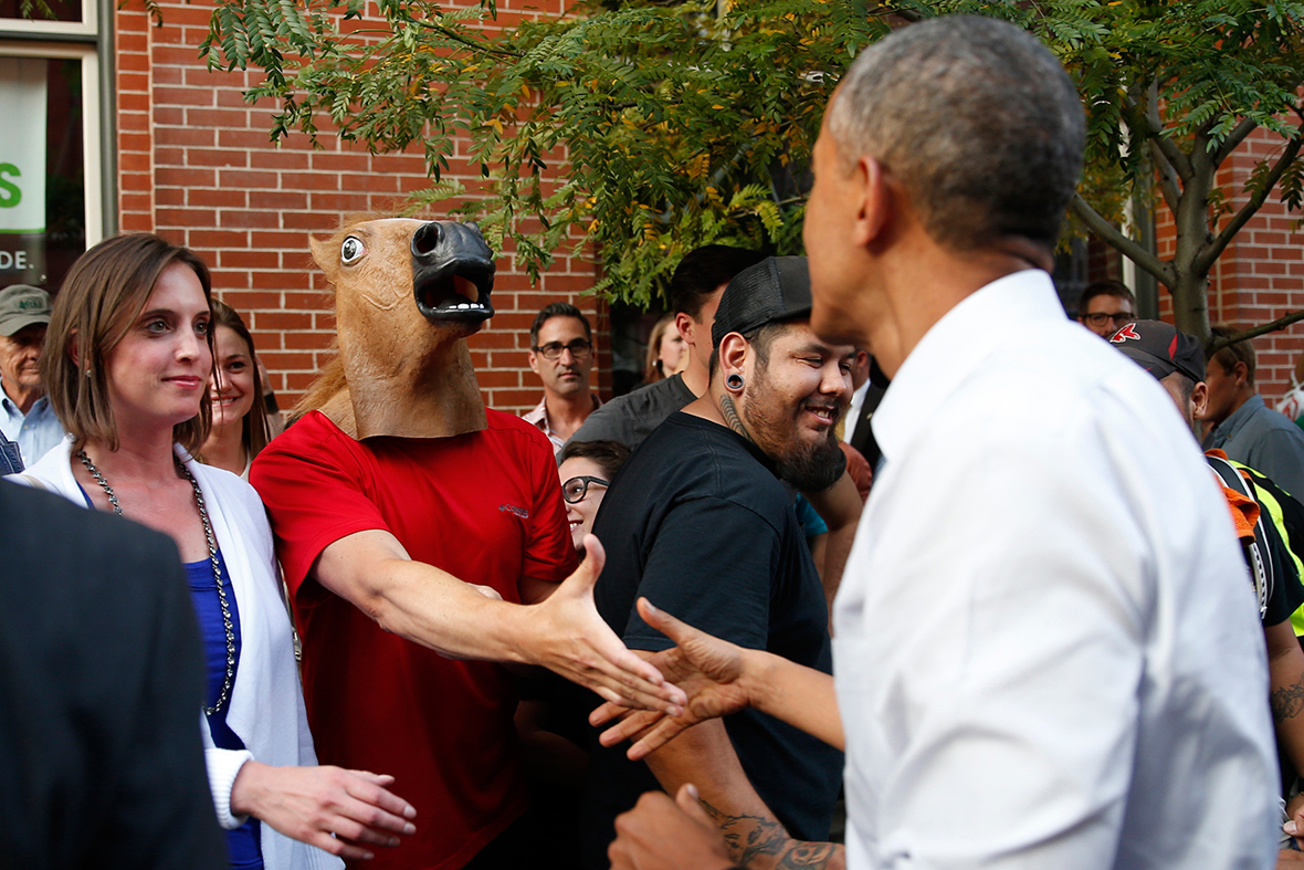 obama horse mask