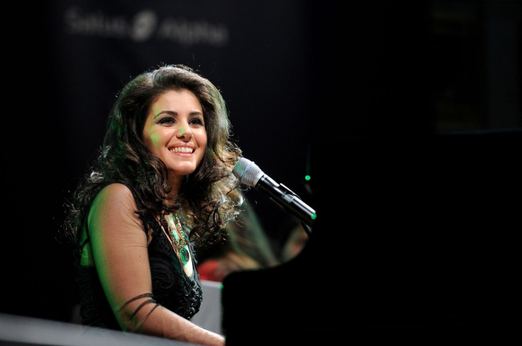 Katie Melua performs at the "Cinema for Peace 2012" charity gala