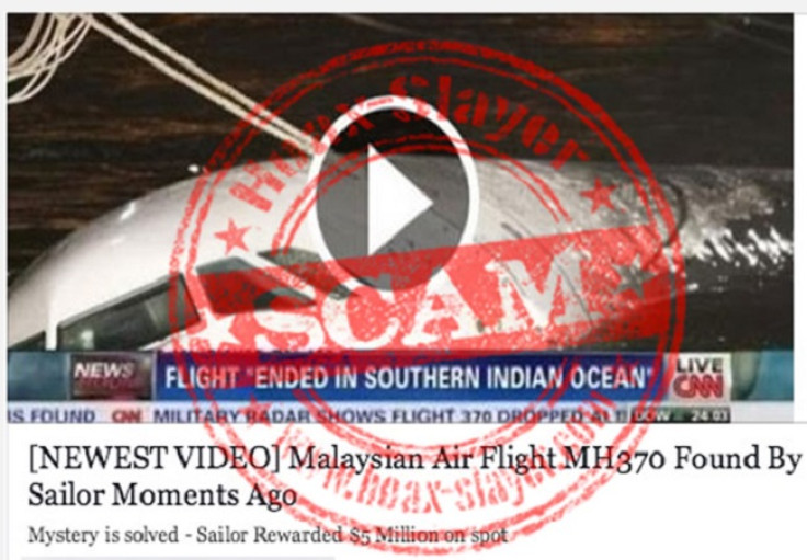 MH370 scam