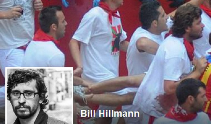 Bill Hillmann is a big lover of the Pamplona bull run, as his Facebook page shows