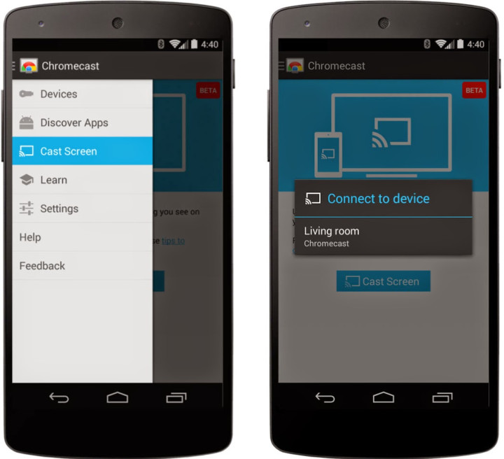 Chromecast v1.7.4 APK Brings Screen Casting or Mirroring on Devices Running Android 4.4.1 or Higher Chromecast v1.7.4 APK Brings Screen Casting or Mirroring on Devices Running Android 4.4.1 or Higher