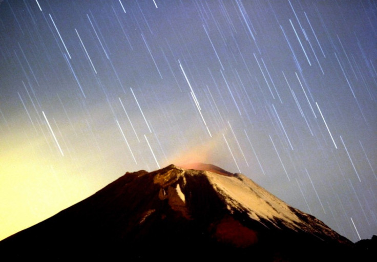 A meteor streaking