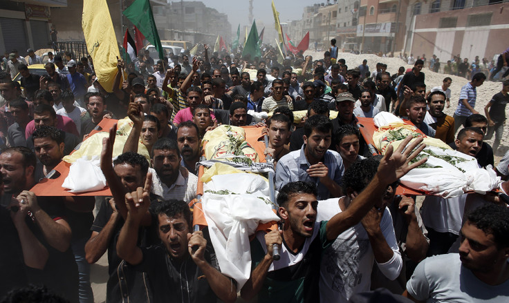 gaza airstrikes funeral