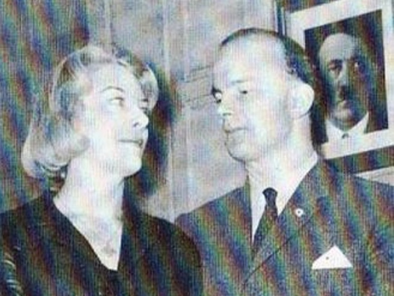 Colin Jordan (right) and wife Françoise Dior