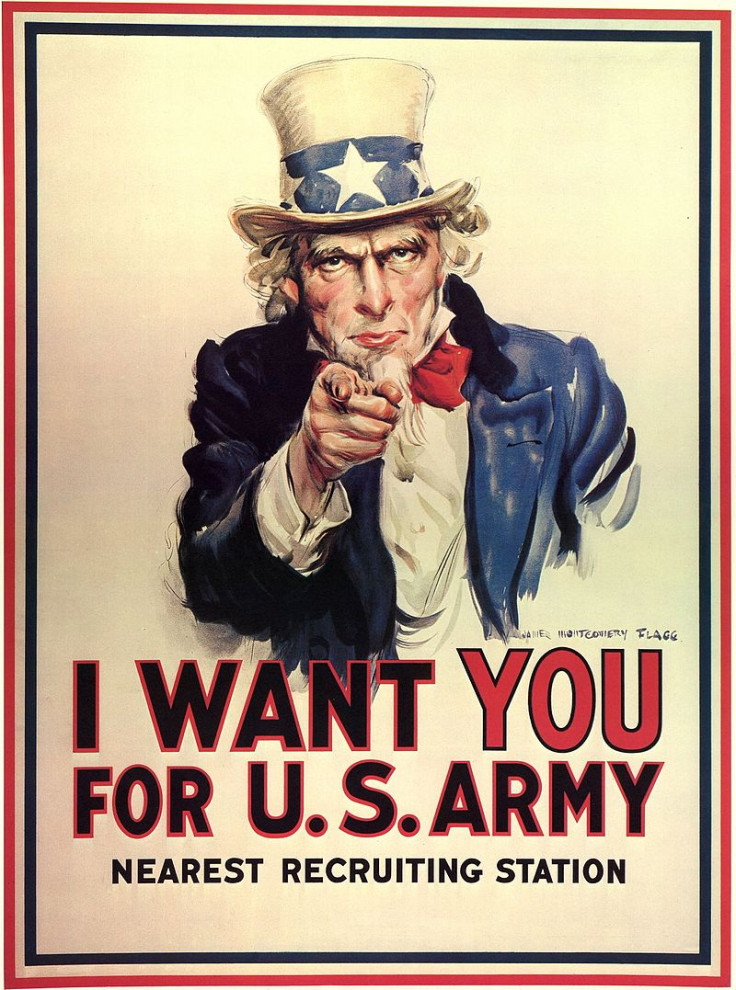 Uncle Sam's "I Want You" World War I US Conscription Campaign Poster