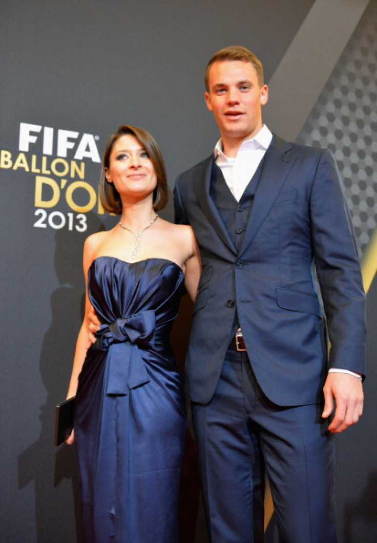 Manuel Neuer of Germany and Kathrin Gilch