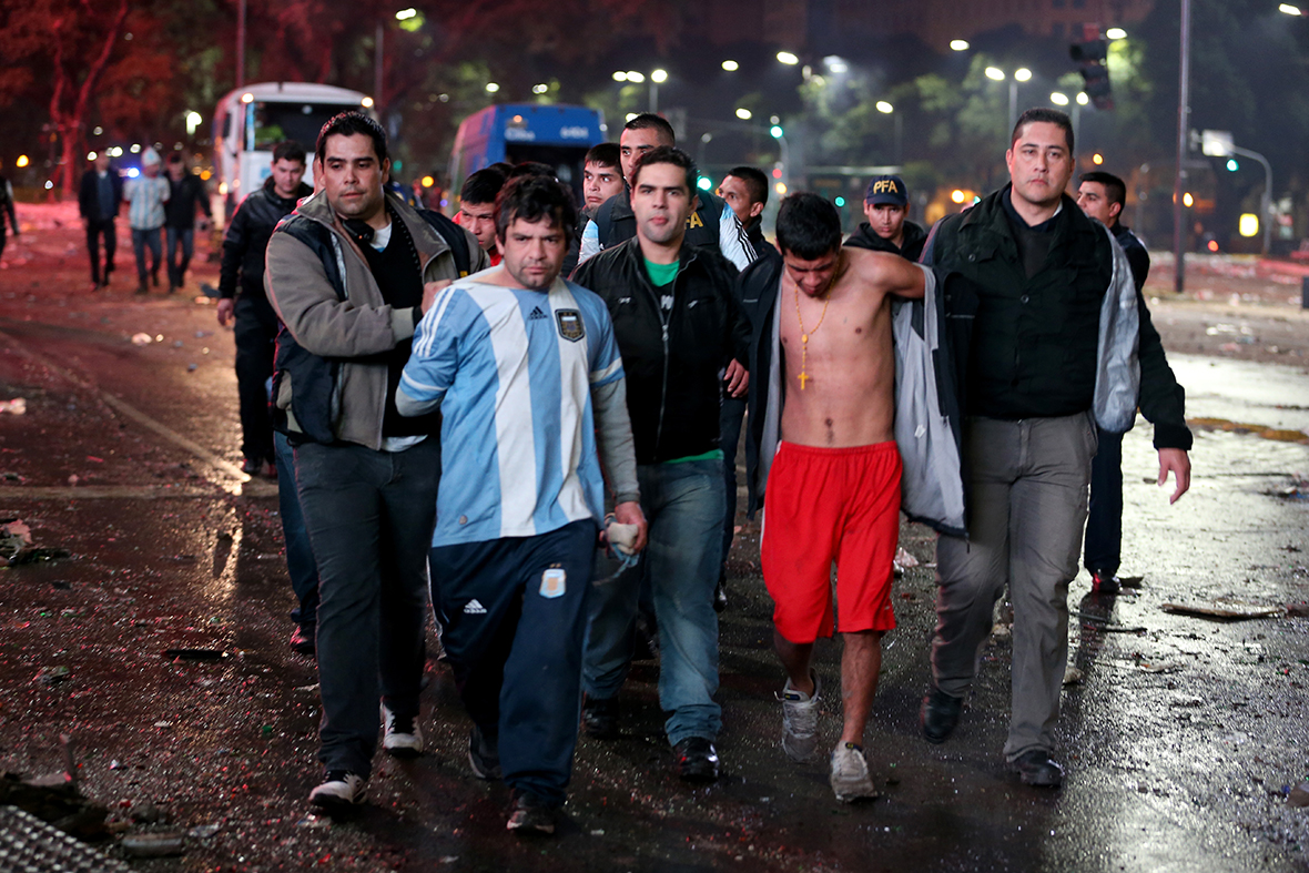 Buenos Aires World Cup riot Germany Argentina