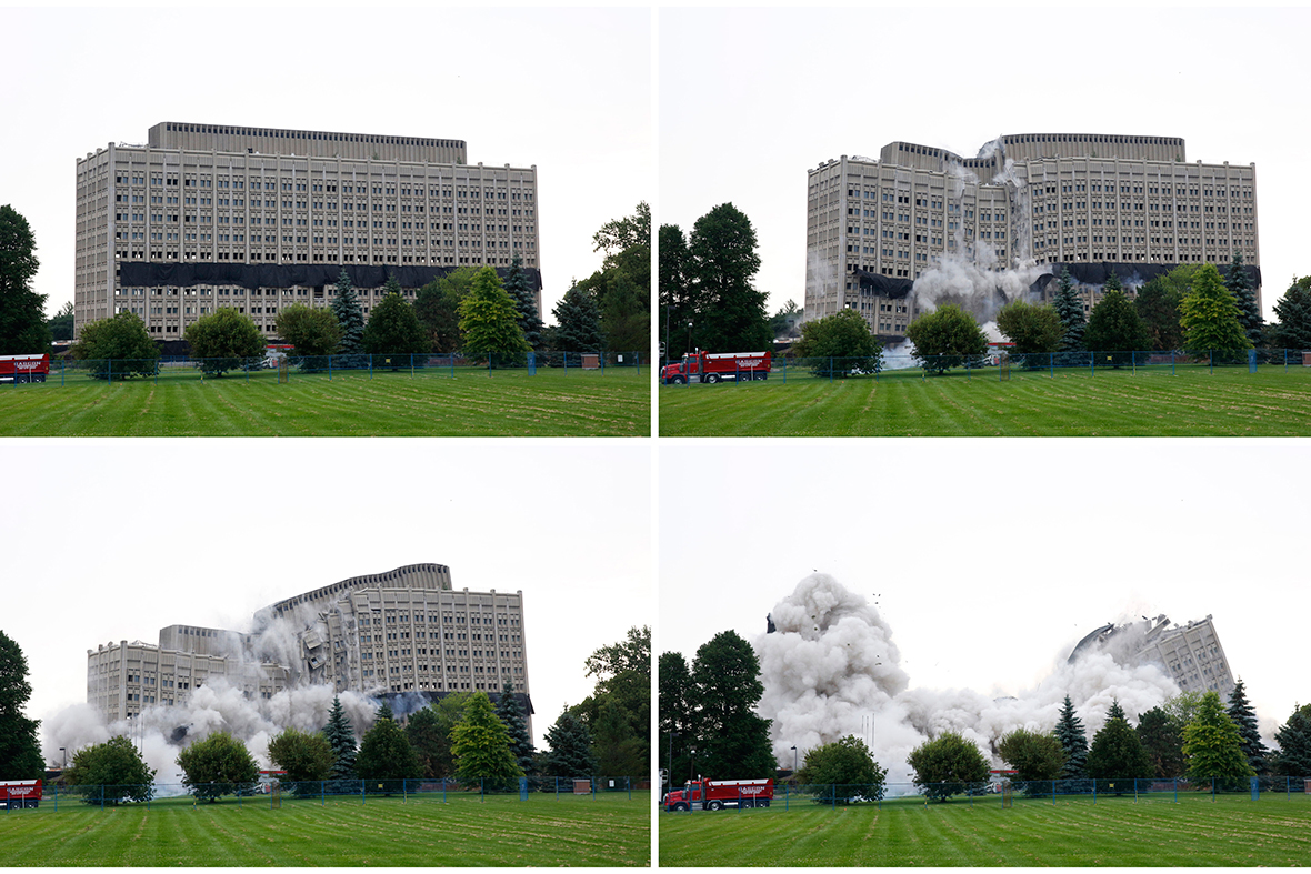 building imploded