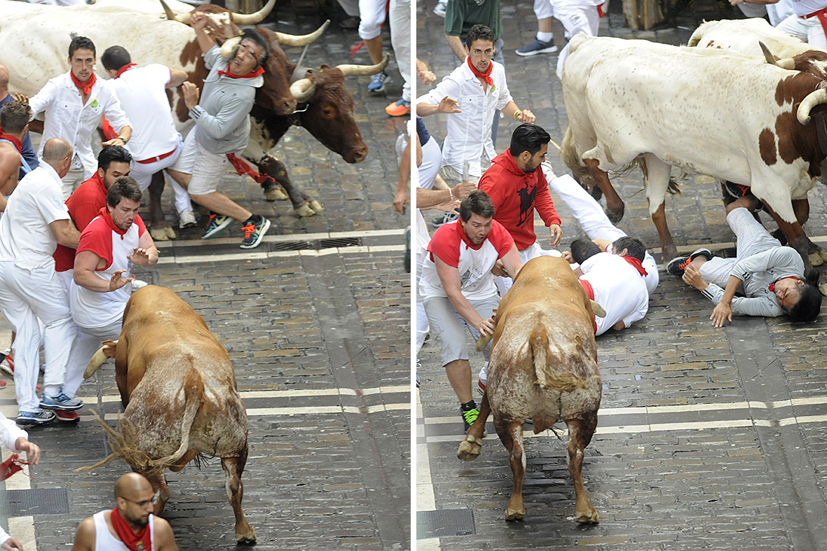 pamplona running the bulls