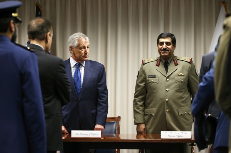 Chuck Hagel, Major General Hamad Bin Ali Al Attiyah