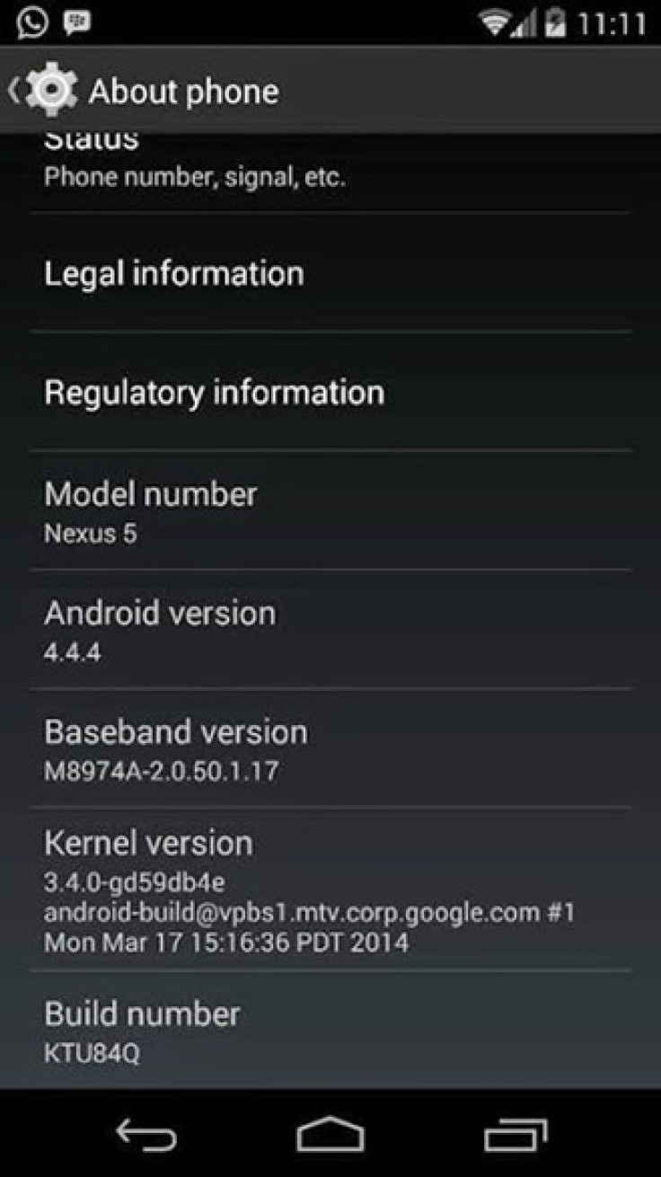 Android 4.4.4_R2 KitKat (KTU84Q) OTA Fixes Carrier Issues for Nexus 5 [Download Available]
