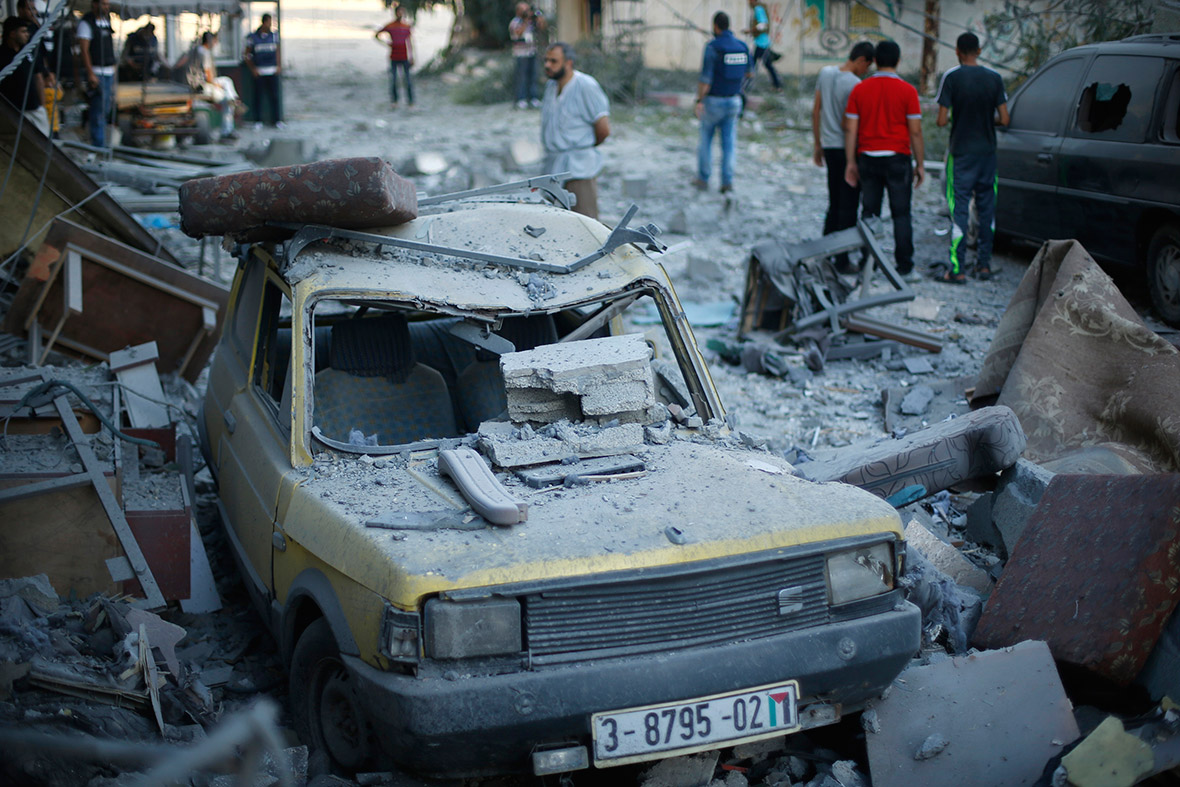 gaza car bombed