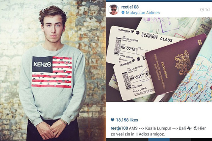 Regis Crolla, a young Dutch man, a picture of his ticket on Instagram, saying  "I'm so excited" before boarding MH17