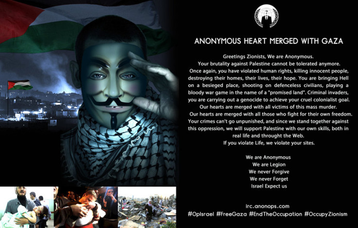 Anonymous Heart Merged With Gaza message