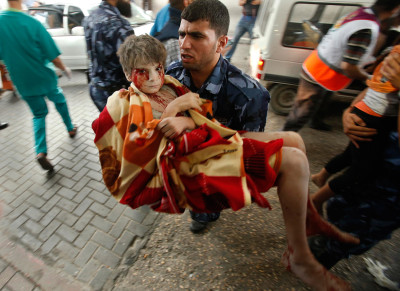 gaza wounded children