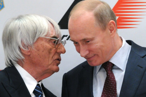 Bernie Ecclestone and Vladimir Putin