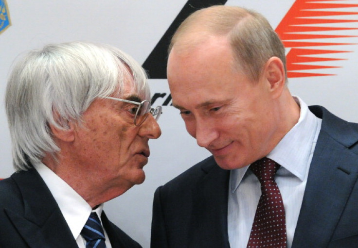 Bernie Ecclestone and Vladimir Putin