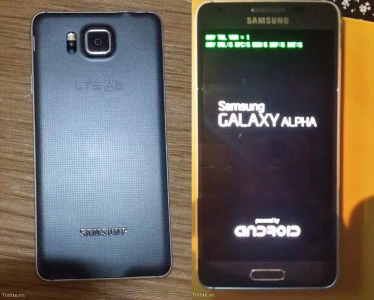 Samsung Galaxy Alpha with Metallic Outer Body Surfaces in Leaked Images