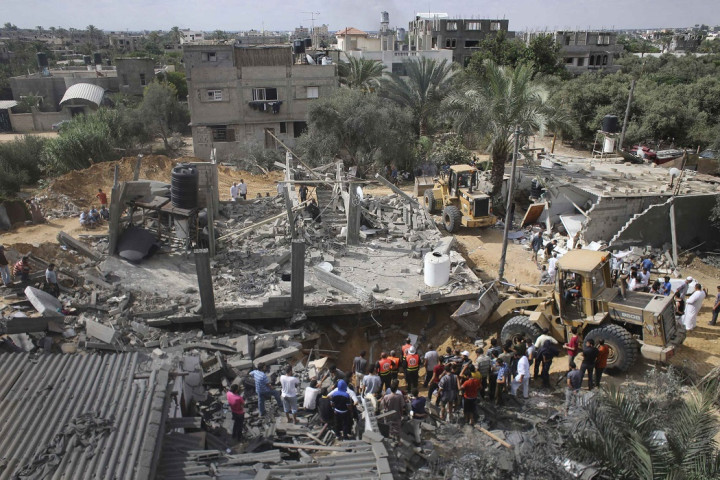 House destroyed by Israeli strike in Gaza House destroyed by Israeli strike in Gaza