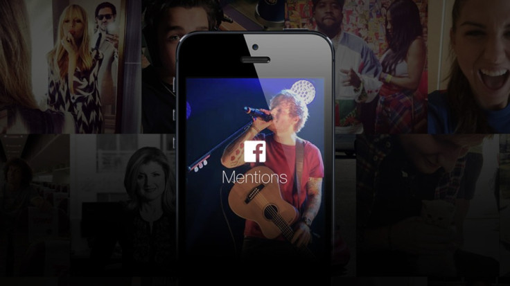 Ed Sheeran Facebook mentions app