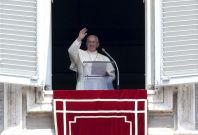Pope Francis delivers weekly Angelus Address, St Peters Square, Rom