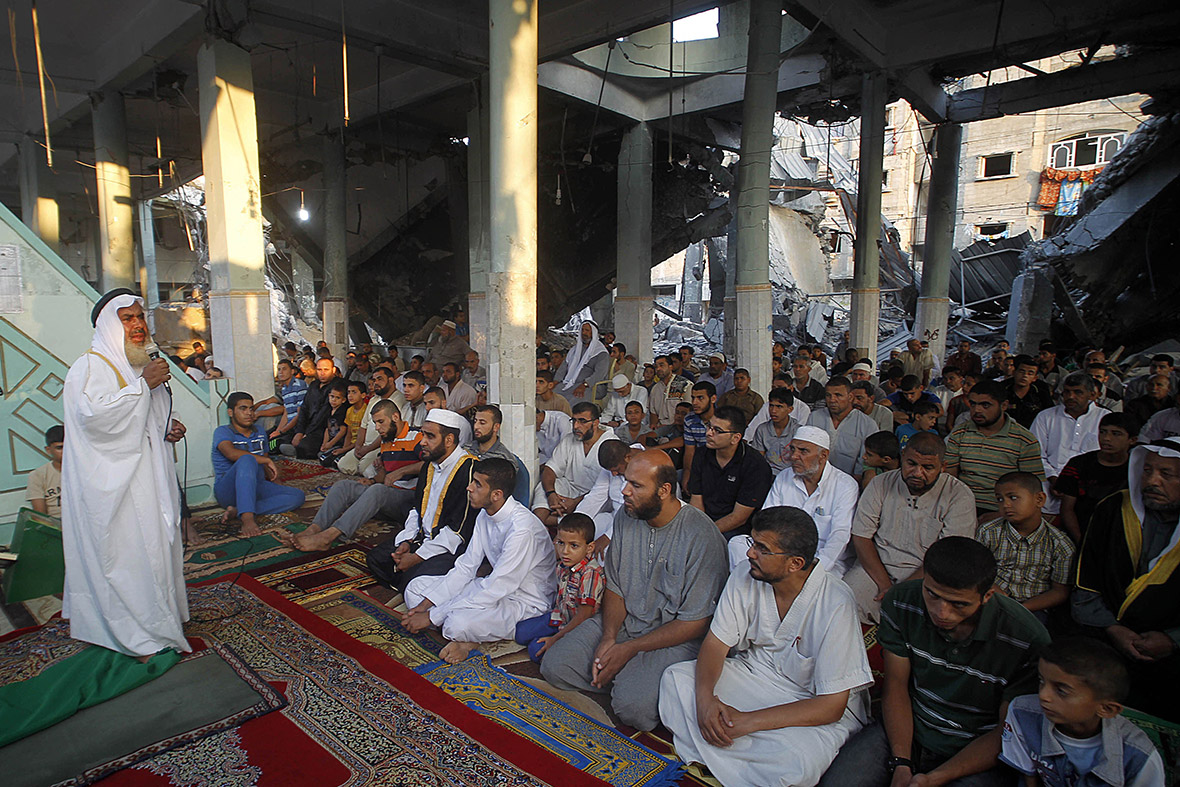 gaza mosque eid