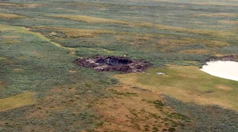 Crater siberia Yamal Peninsula