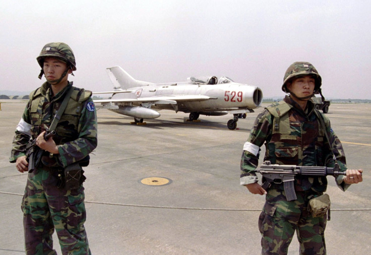 North Korean MiG-19 fighter jet crash