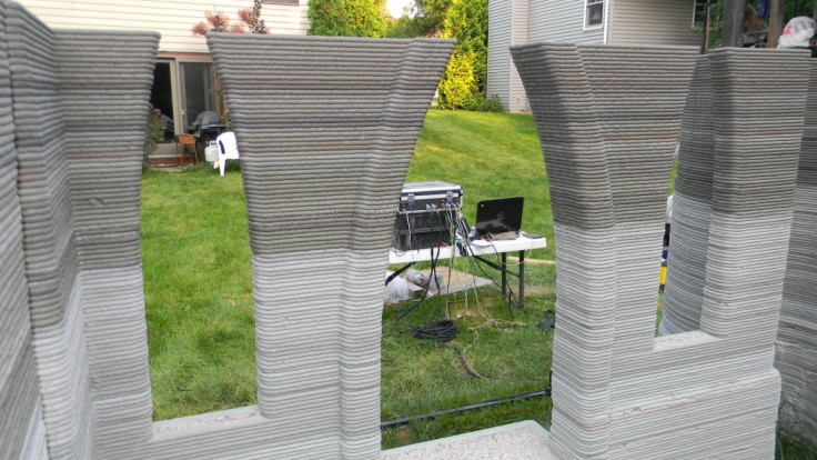 Rudenko's 3D printer set-up in his back garden