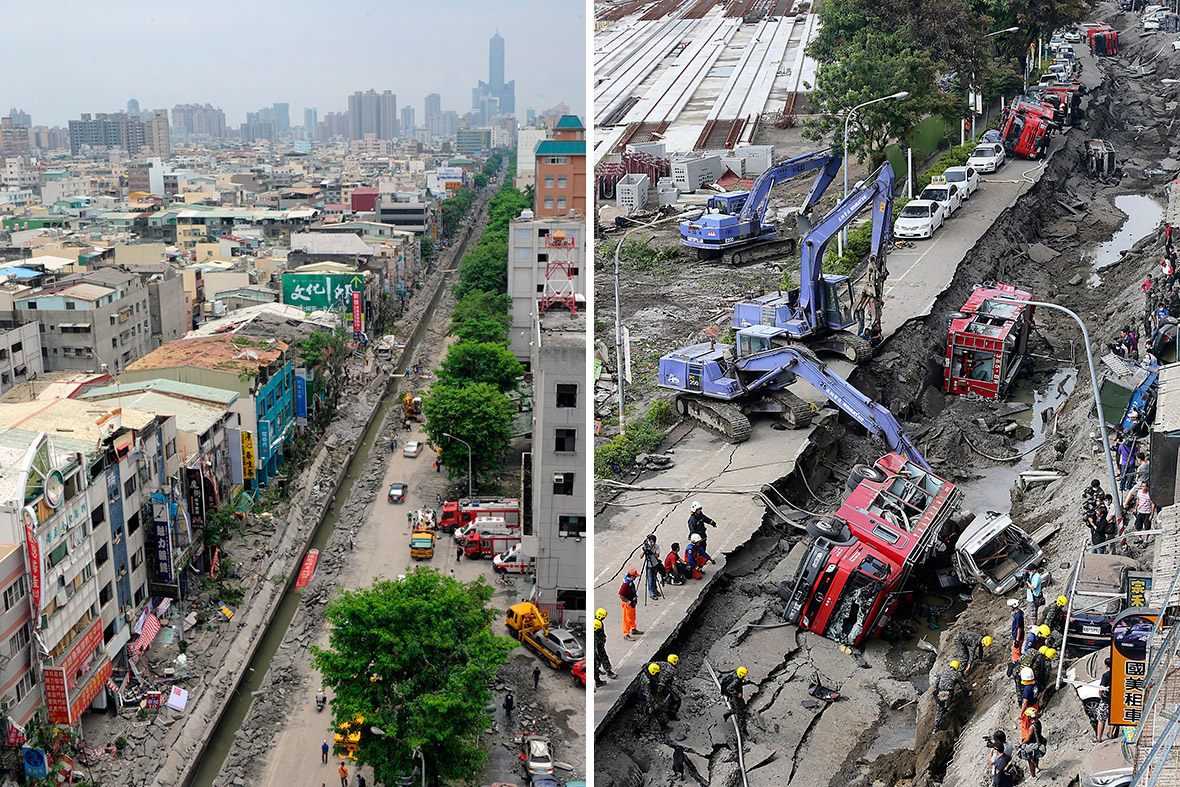 Taiwan Gas Explosion: Dramatic Photos And Video Of Huge Blasts In Kaohsiung