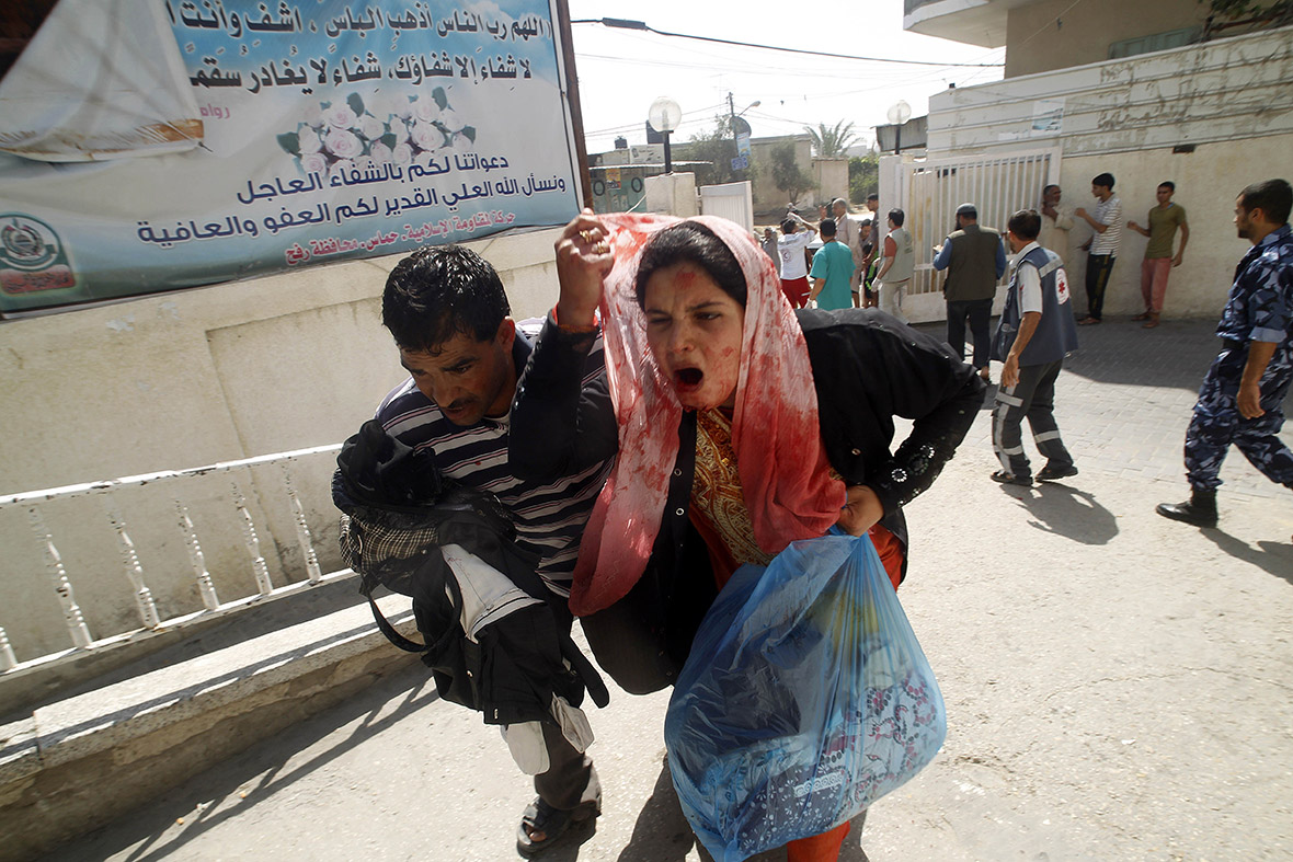 gaza woman wounded